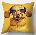 Kussenhoes Hond met Zonnebril