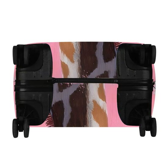 Kofferhoes Giraffe met bubblegum