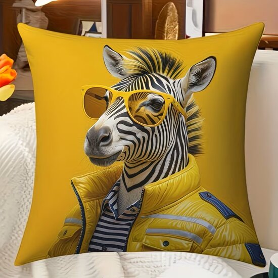 Kussenhoes met zebraprint